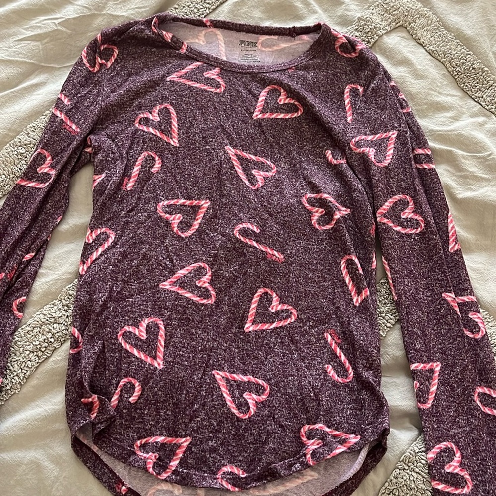 PINK Candy Cane PJ Shirt
